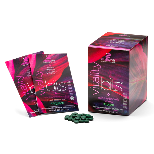 VITALITYbits® Small Box - Spirulina and Chlorella Tablets