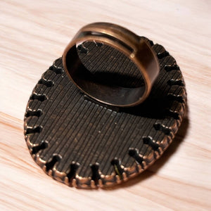 Oval Rhinestone Ring