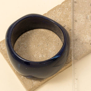 Chunky Marble Acrylic Bangle Bracelet