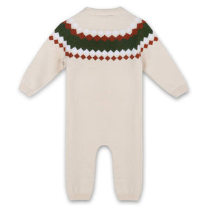 Fair Isle Organic Baby Jumpsuit