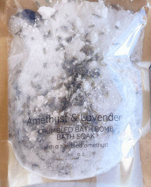 Amethyst & Lavender Crumbled Bath Bomb Bath Soak