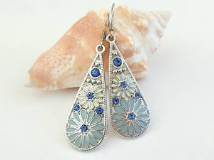 Teardrop  Boho Earrings, Dangle Earrings