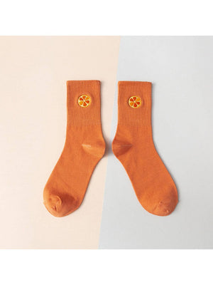 Rufia - Fruit Embroidery Crew Socks