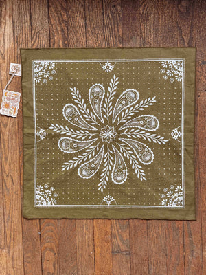 Boho Cotton Handmade Bandana Headscarf – Fir Green Heritage