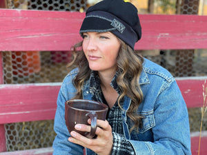 Upcycled Sweater Flapper Cap