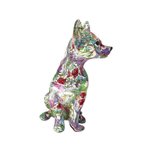 Retro Flower Chihuahua - 10" tall