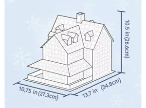 Christmas House 3D Puzzle, 1,100 Pieces