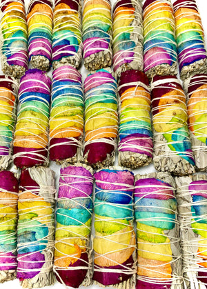 7 Chakra Rose White Sage Bundle