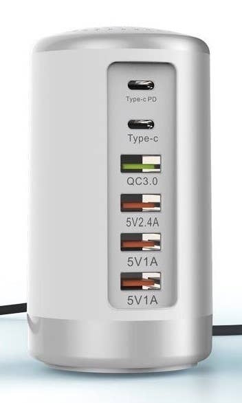 6-Port Multi Charging Station