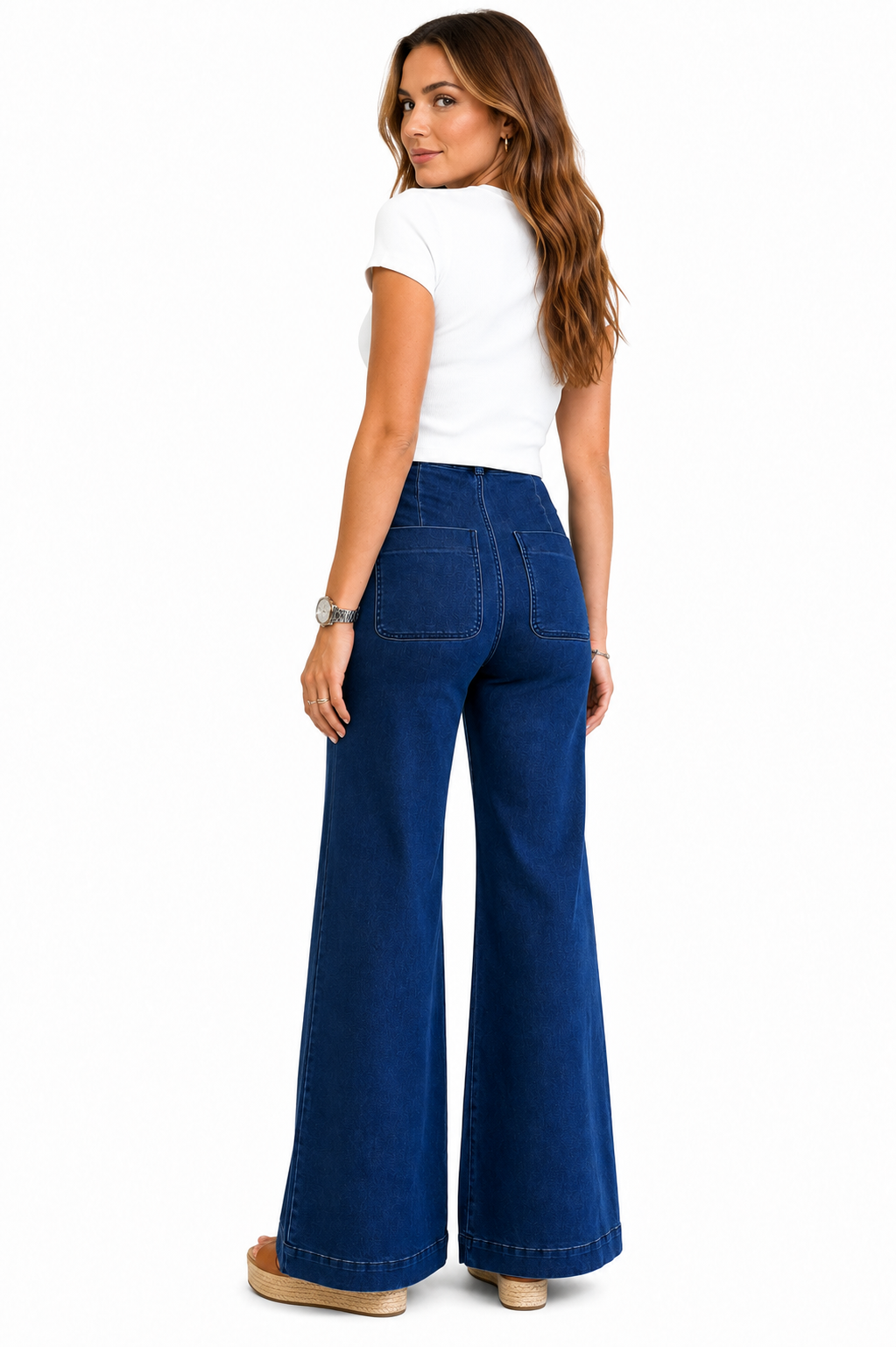 Better Butter Wide-Leg Patch Pocket Jeans – Safia