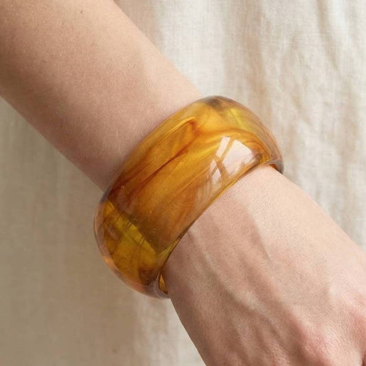 Solid Resin Bangle Bracelet