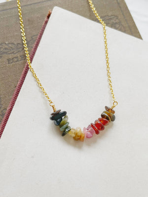 Tourmaline Chip Necklace