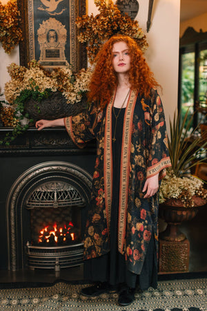 Heart of Gold Opera Duster Kimono Robe - Sacred Heart