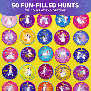 Unicorn Scavenger Hunt Game for Kids - 50 Activity Cards