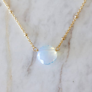 Opalite Coin Necklace