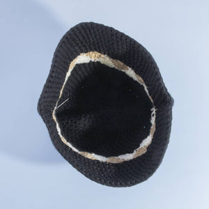 Crochet Bucket Hat With Contrast Band