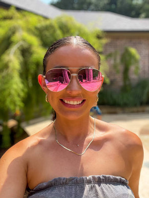 Ace Aviator Sunglasses - Hot Pink
