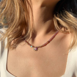 Elephant Charm Boho Necklace