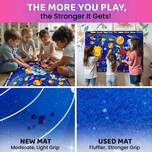 Space Felt Board for Kids - Educational Flannel Toy