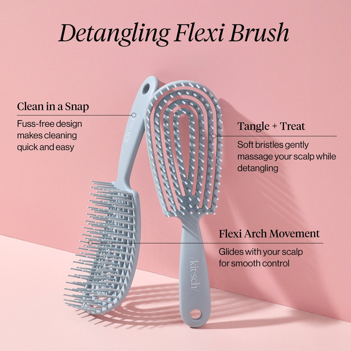 Detangling Flexi Brush - Haze Blue