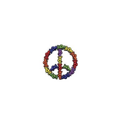 Grateful Dead Dancing Bear Peace Sign Patch