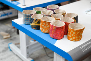 Vintage Kantha Basket - 3 in