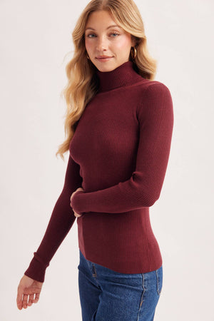 Essential Rib Turtleneck Pullover