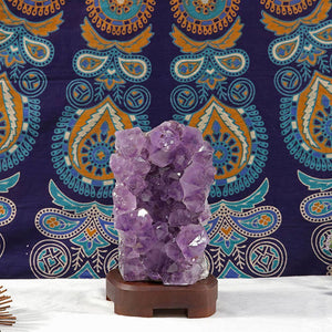 Amethyst Cluster Lamp