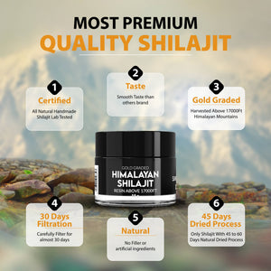 Organic Sundried Himalayan Shilajit Resin 30g