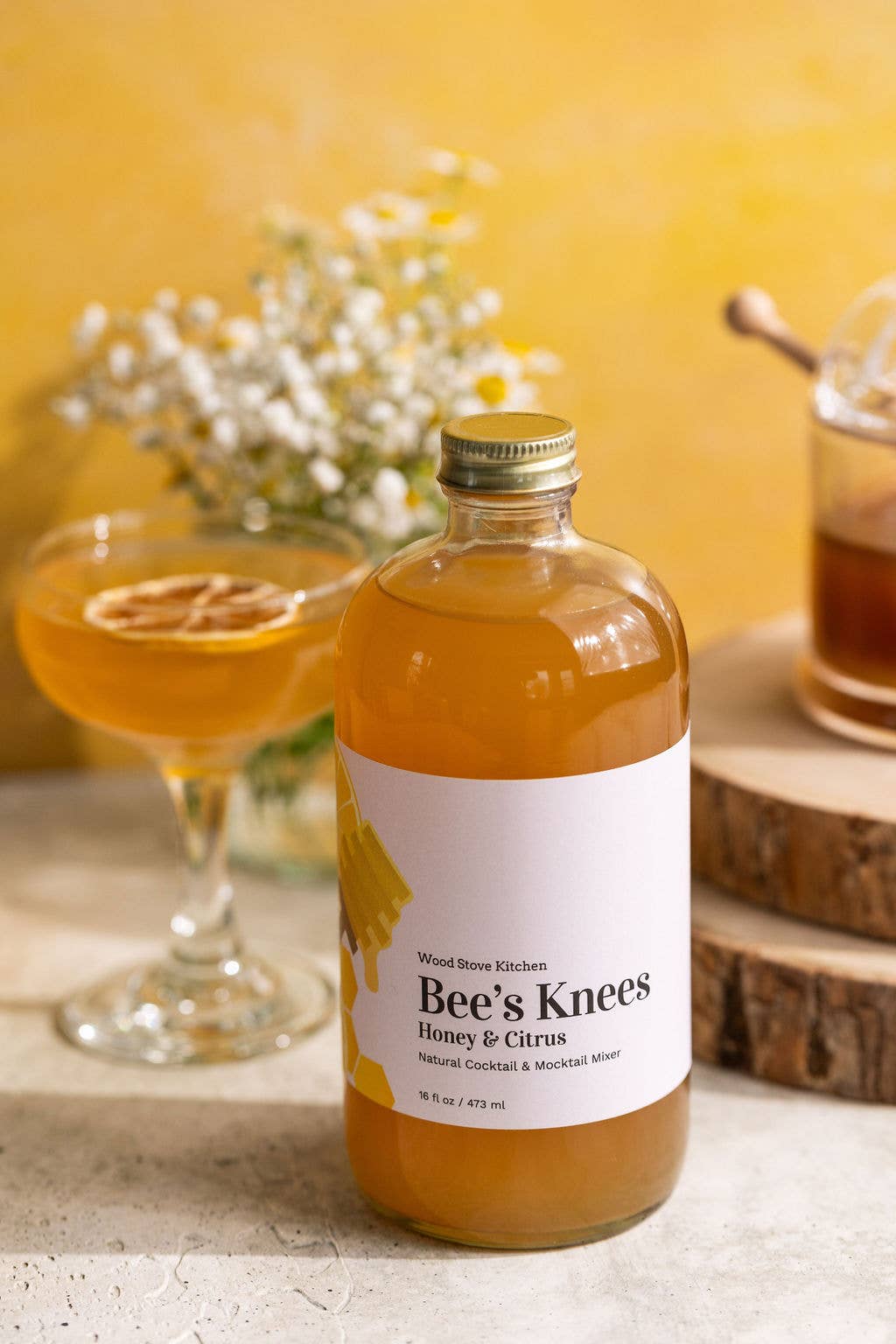 Bee's Knees Cocktail and Mocktail Mixer 16 fl oz