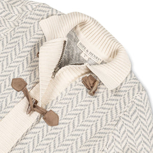 Organic Toggle Sweater with Zipper