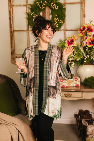 Winter Wish Christmas Matinée Duster Kimono