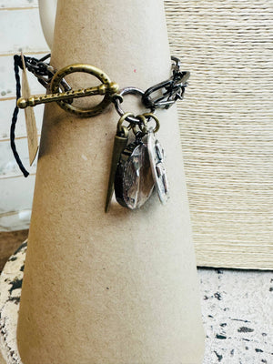 Gorgeous Gunmetal Crystal Necklace