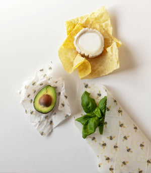 Bees Beeswax Wrap Set of 3