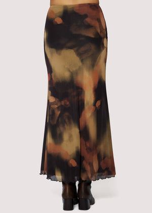 Luminous Shadow Maxi Skirt