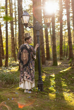 Lionheart Bohemian Goddess Starduster Kimono with botanicals