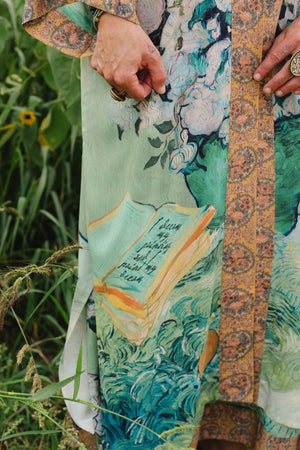 Van Gogh I Paint My Dream Opera Duster Kimono Robe