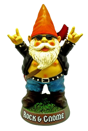 Big Rock and Gnome Figurine Statue