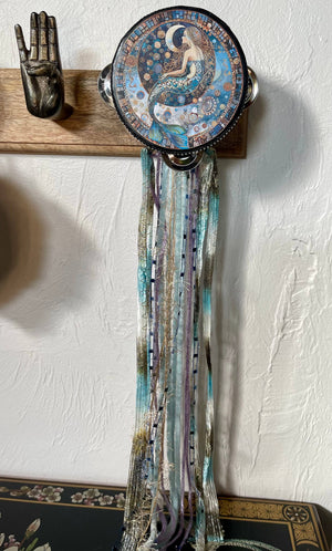 Moonchanted Mermaid Tambourine Wall Accent