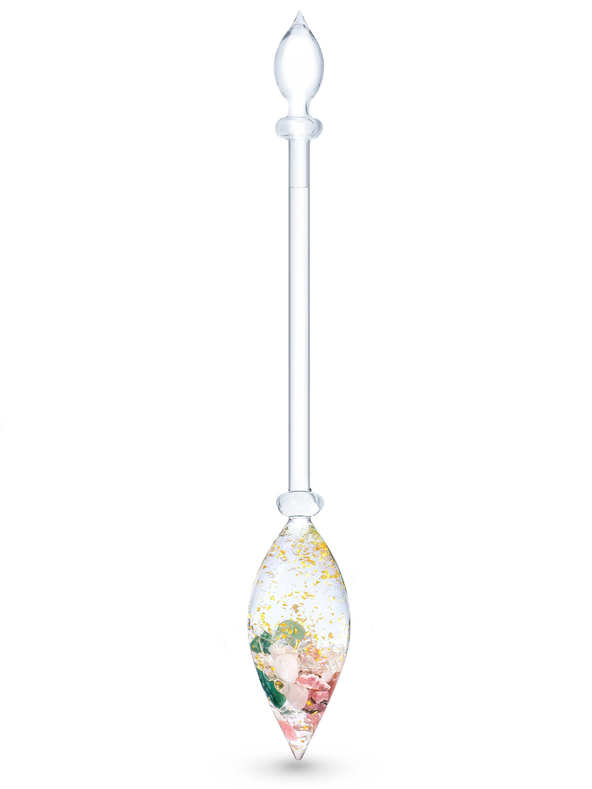 Gemstone Vial Shine Bright – 24k Gold & Rhodochrosite