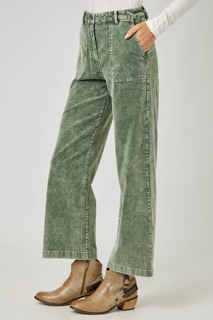 Washed Corduroy Trousers