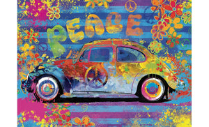 VW Beetle Splash Tin Puzzle, 550 Pieces
