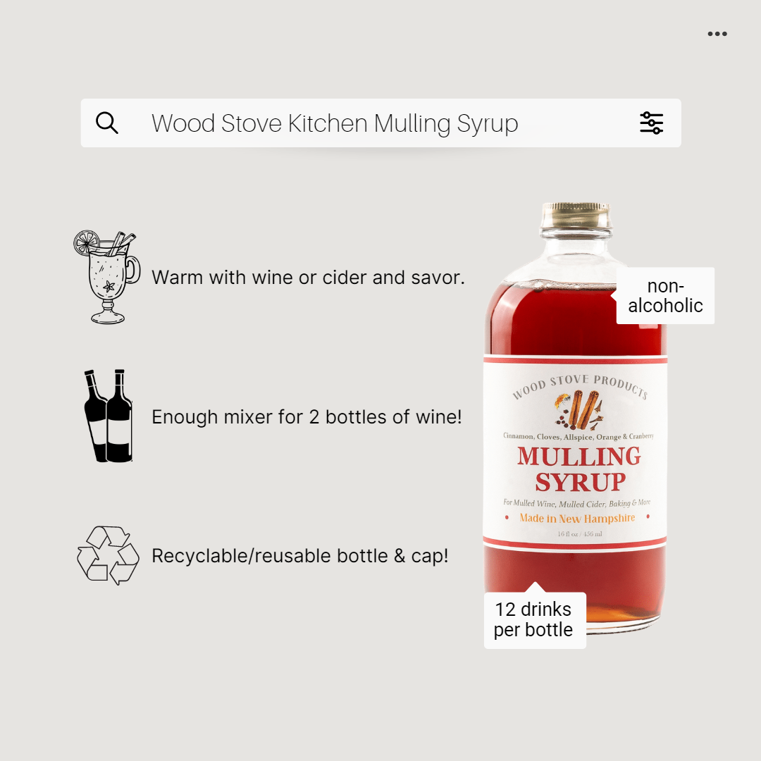 Mulling Syrup for Mulled Wine and Cider, 16 fl oz