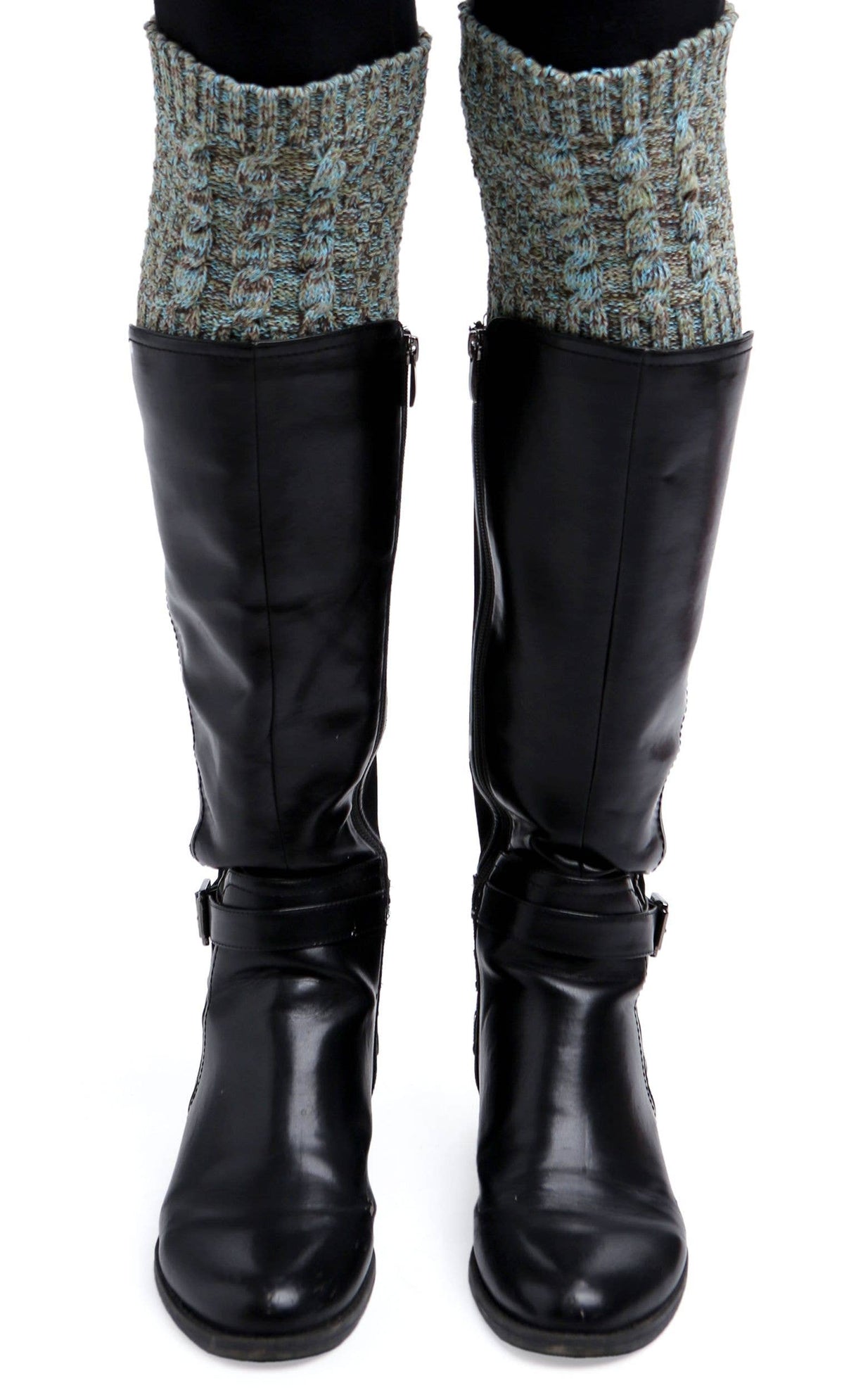 Womens Recycled Cotton Boot Cuff - Twisted Cable