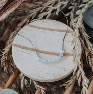 Dainty Opalite Necklace - October Birthstone