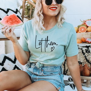 Let Them Graphic Crew Neck Tee