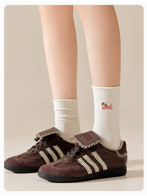 Rufia - Small Dog Motif Crew Socks
