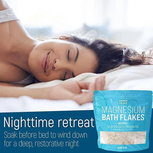 Unscented Magnesium Bath Flakes with Dead Sea Salts, 3 lb