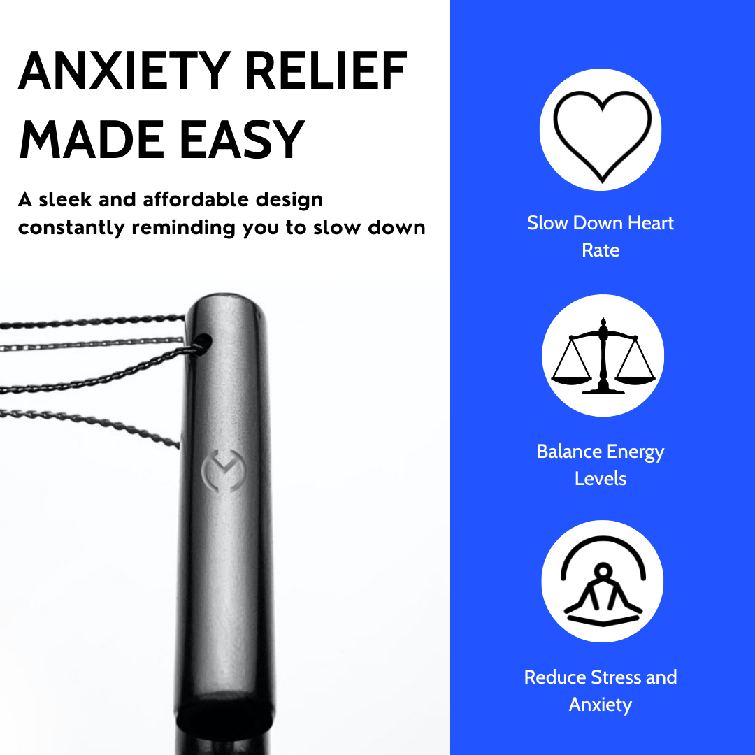 Anxiety Necklace – Mindfulness Deep Breathing Pendant