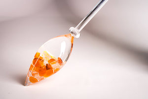 Gemstone Vial Passion – Carnelian & Halite Salt
